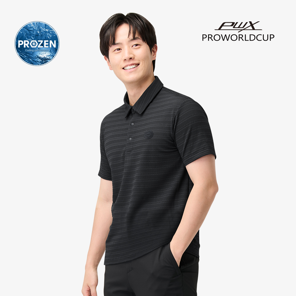 남성 냉감 메쉬 반팔 카라티 Q225-3323-24 - 상세 이미지 3