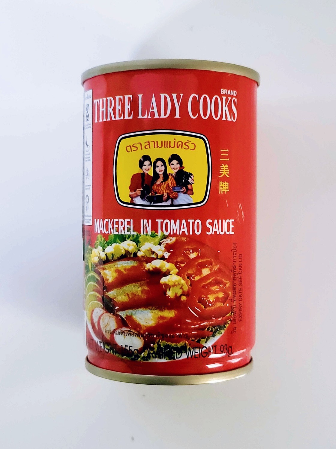 베트남 쓰리레이디 마케럴 인 토마토소스 155g, 1개 - 상품 이미지