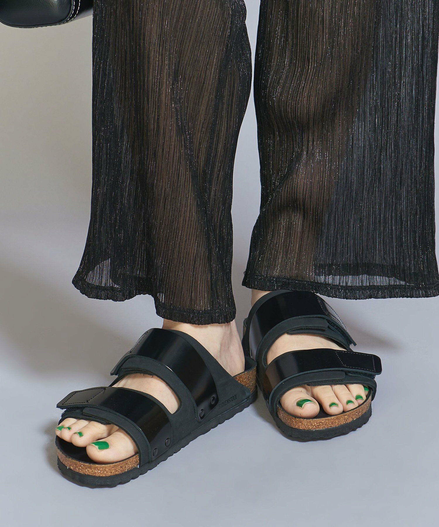 버켄스탁 BIRKENSTOCK Uji 우지 일본 한정판 샌들 슬리퍼 민트 블랙 2컬러 - 상세 이미지 5