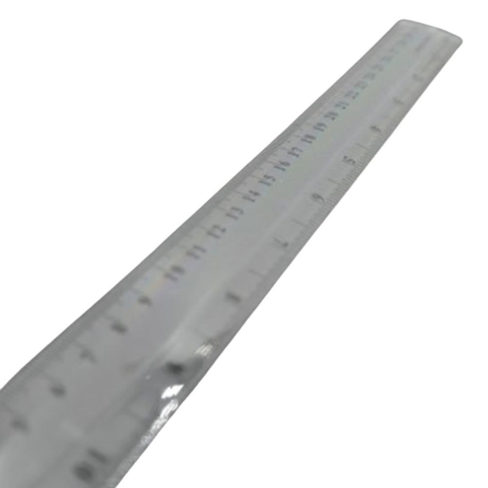 직자 미술 공예 diy 가정용 사무용 플라스틱 눈금자 30cm, 투명
