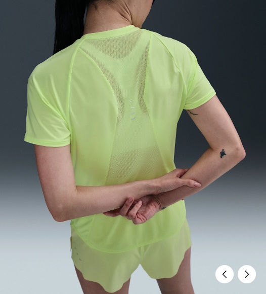 국내매장판 나이키 스위프트 여성 드라이 핏 반팔 러닝 탑 티셔츠 D4 HM9699-701 - 상세 이미지 2