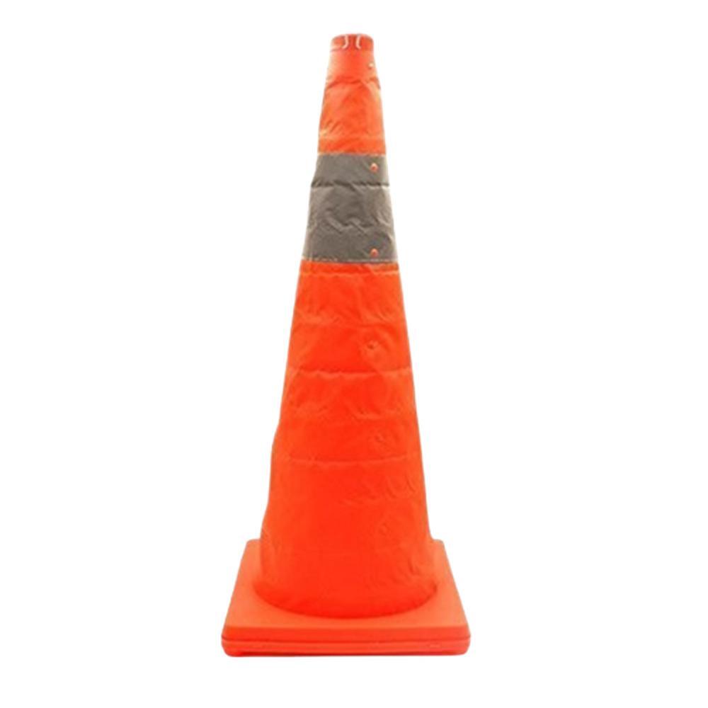 빨간 레드 트래픽콘 도로공사 로드콘 교통 삼각콘 공사장 주차장 안전용품 69cm