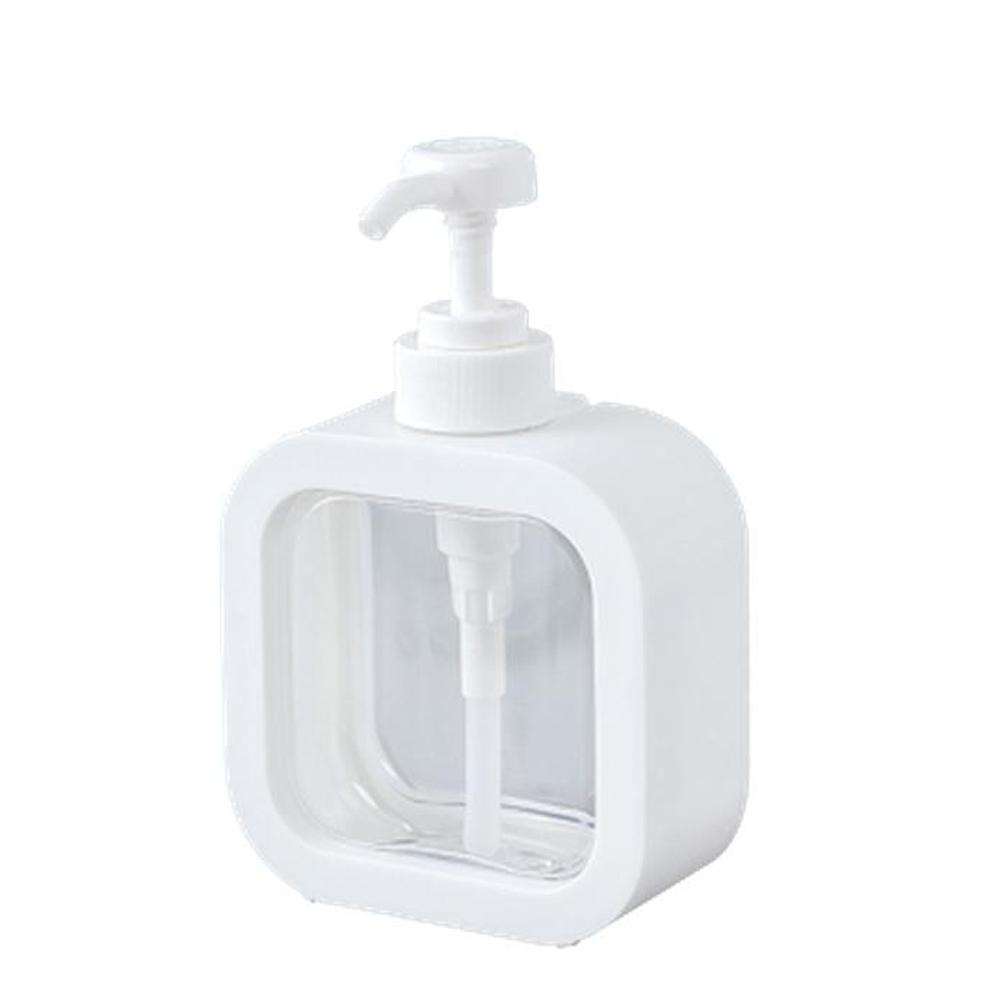 투명 사각 펌프용기 리필병 분리형 세척편리 500ml, 단일색상