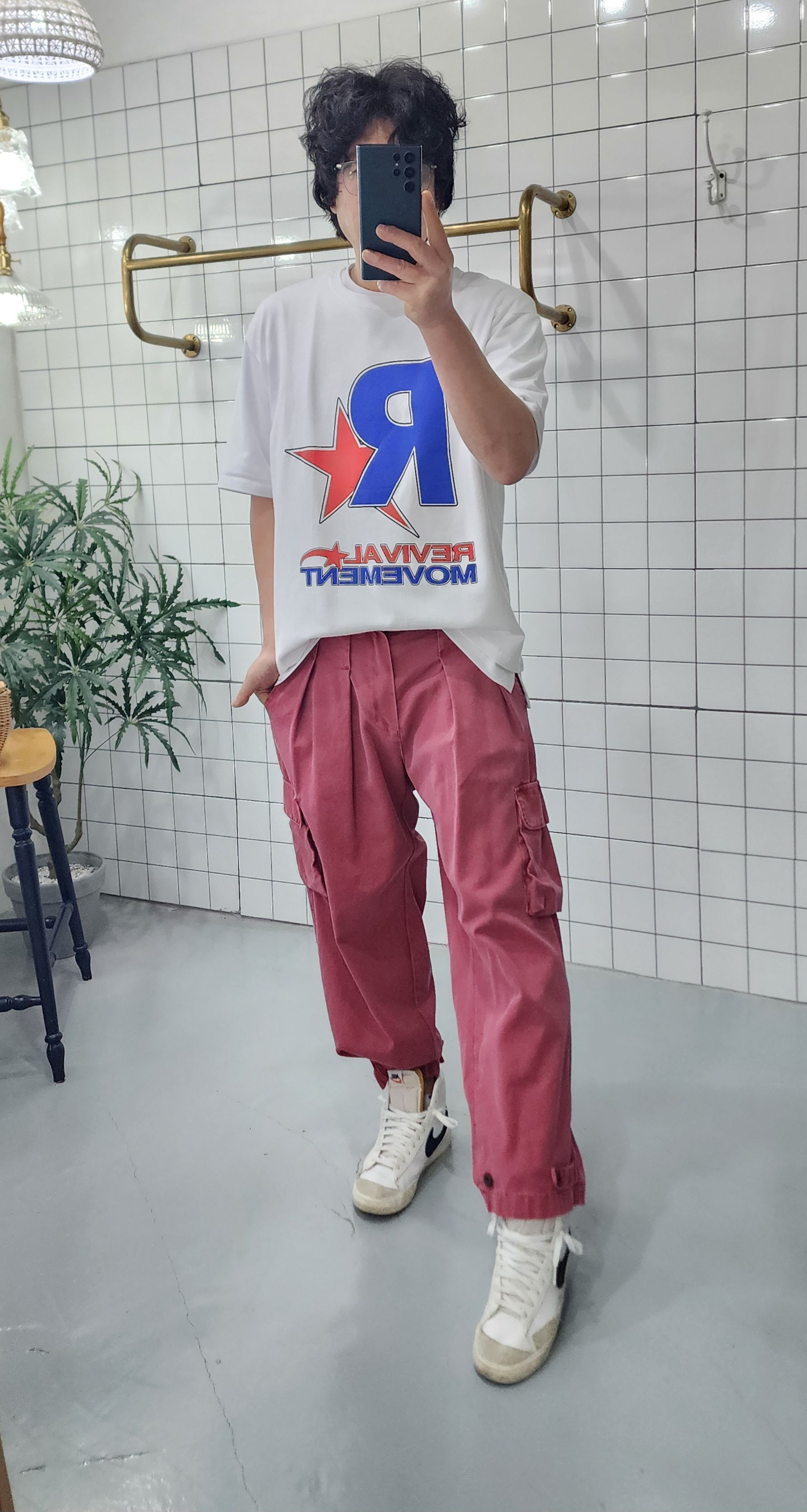 아머 가먼트 단추 남자 여자 카고 팬츠 - 상세 이미지 5