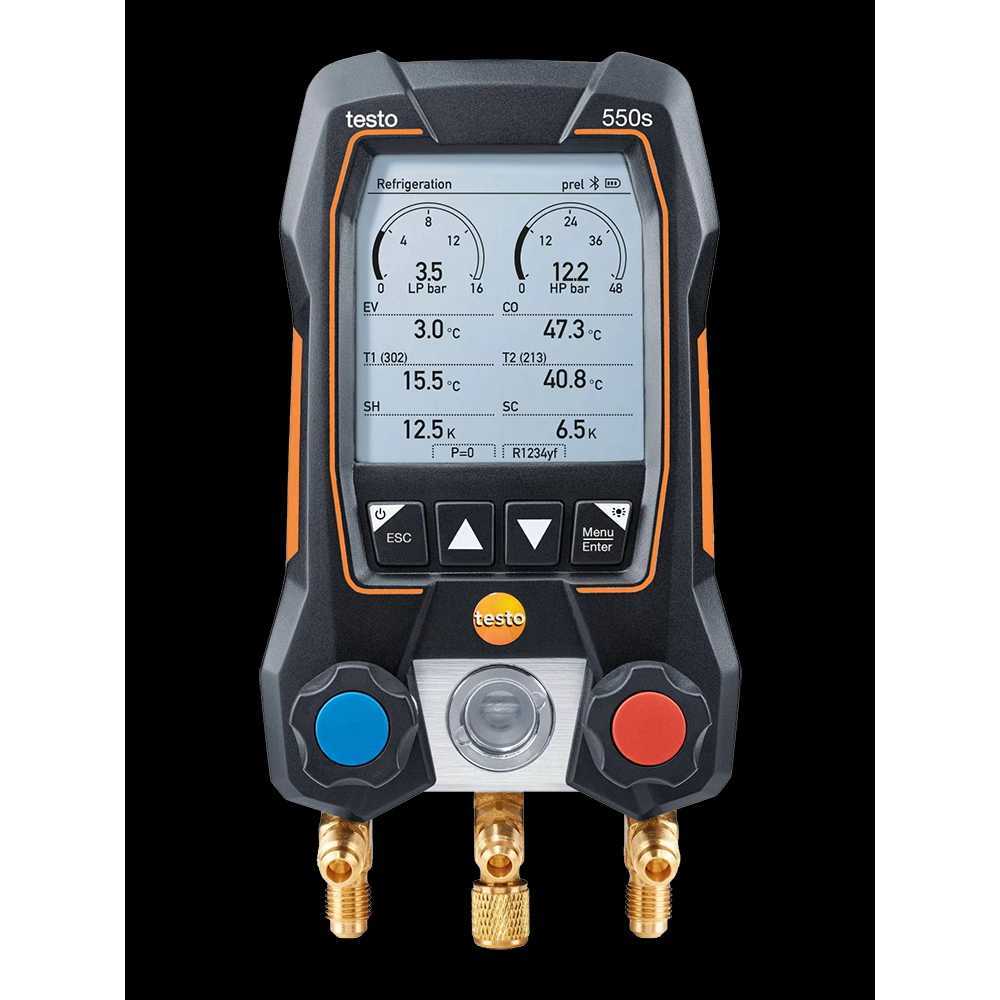 TESTO 549 550s 557s 냉매 압력 게이지 에어컨 유지보수 1. 테스토 550s 표준세트 : 대길직구
