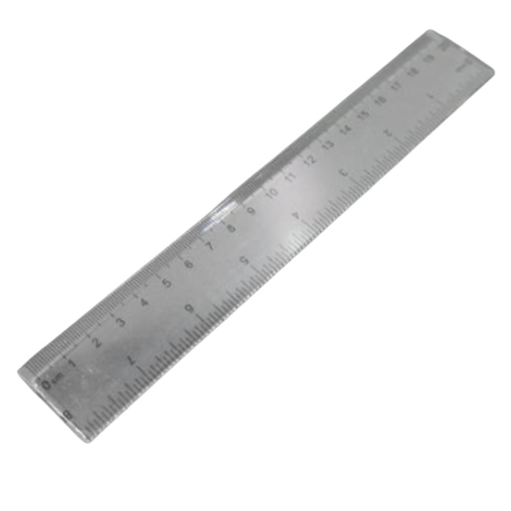 직자 미술 공예 diy 가정용 사무용 플라스틱 눈금자 20cm, 투명