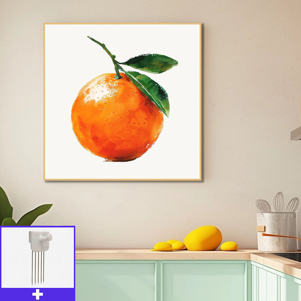 햇살오렌지 80cm x 80cm 무광골드 알루미늄액자 - 메인 이미지