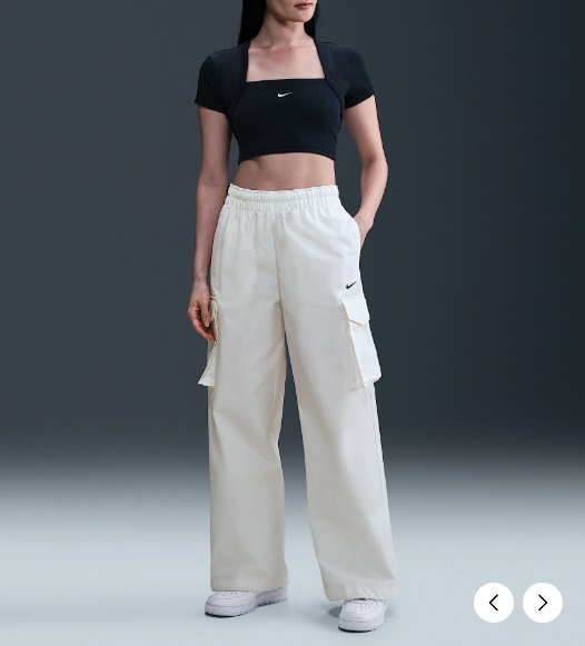 국내매장판 나이키 스포츠웨어 에브리씽 우븐 미드라이즈 카고 팬츠 D4 HM6977-133 - 상품 이미지
