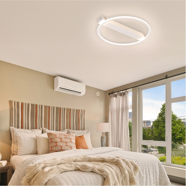 LED 에코 하일라 원형 방등 50W 플리커프리 안방 거실등 전등 교체 더쎈 동성조명 - 상세 이미지 4