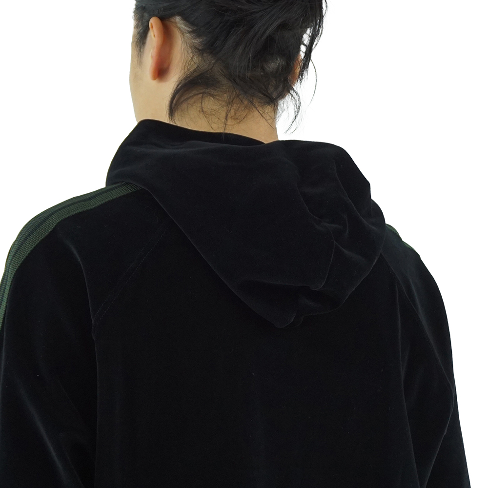 니들스 로고 자수 벨벳 후드 티셔츠 블랙 PU279 BLACK 이미지 8