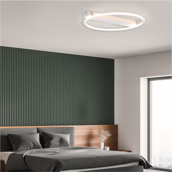 LED 에코 하일라 원형 방등 50W 플리커프리 안방 거실등 가정용 전등 교체 더쎈 동성조명 - 상세 이미지 2