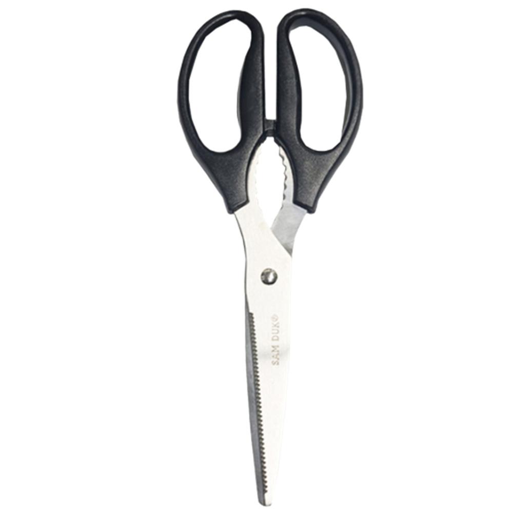 톱니 오프너 스텐가위 대칭 양손 왼손 주방 다용도 가위 21.5cm