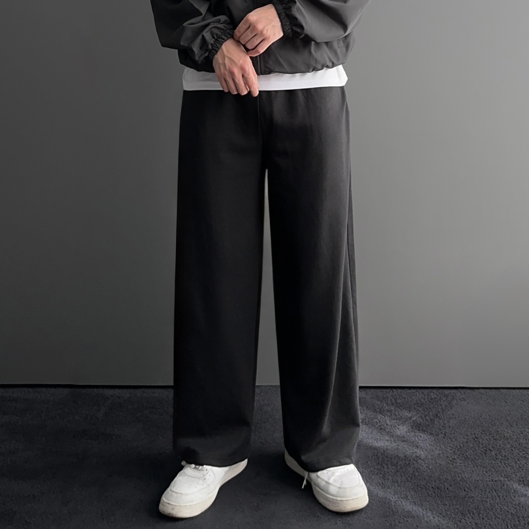 스웻팬츠 스웨트팬츠 남자와이드트레이닝팬츠 통큰바지 - 상세 이미지 3