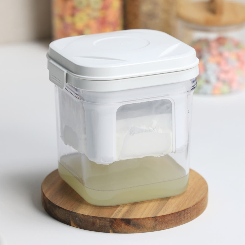 유청분리기 그릭요거트 메이커 만들기 치즈 꾸덕 메이커 대용량 1.8L