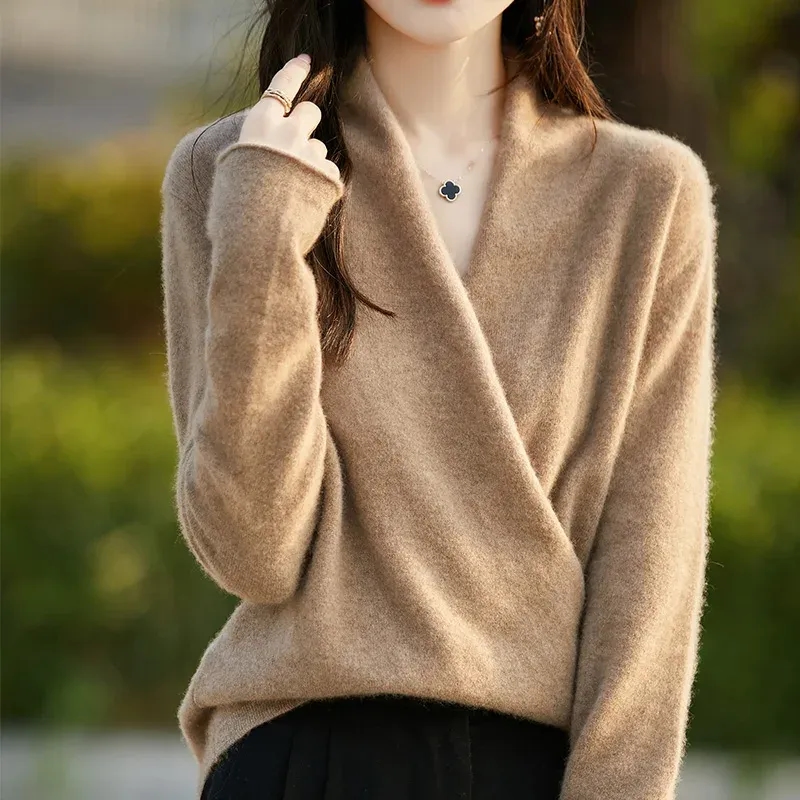 합복 셔츠 100 울 긴팔 여성 의류 qian zi : 루에코마켓