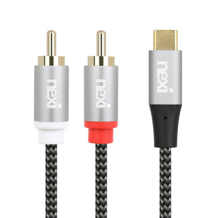 C타입 RCA케이블 2m 오디오연결선 음향변환잭 노트북스피커케이블 DAC RNX1493