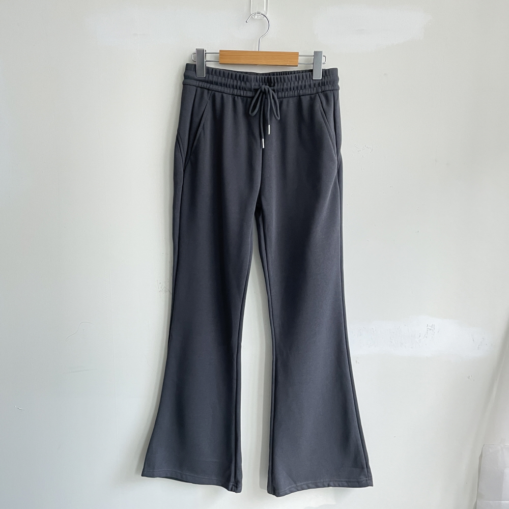 부츠컷바지 밴딩팬츠 여성 쭈리 하이웨스트 트레이닝 팬츠 - 상세 이미지 5