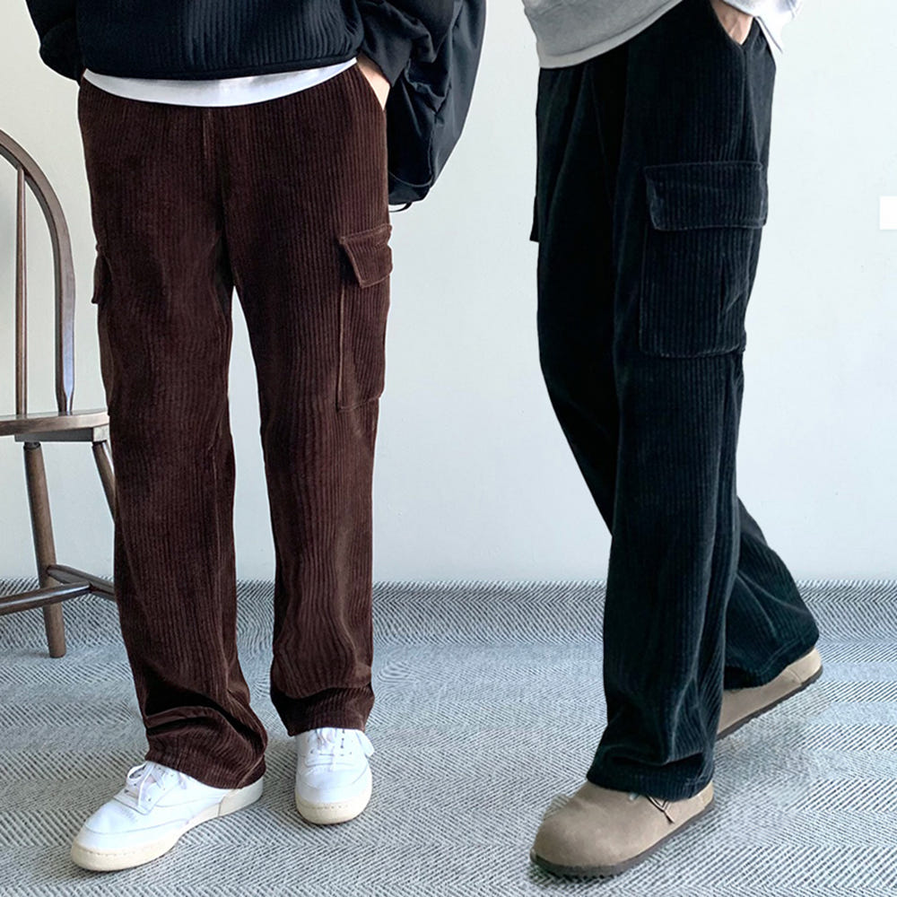 1+1 남자코듀로이팬츠 남자골덴바지 - 메인 이미지