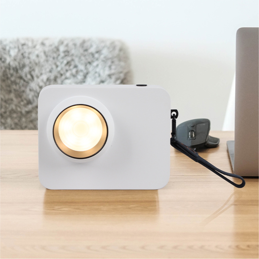LED 에코 카메라 충전식 휴대용 스탠드 화이트 3W 플리커프리 더쎈 동성조명 - 상품 이미지