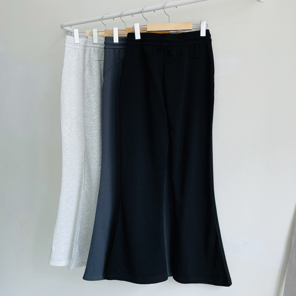 부츠컷바지 밴딩팬츠 여성 쭈리 하이웨스트 트레이닝 팬츠 - 상세 이미지 2