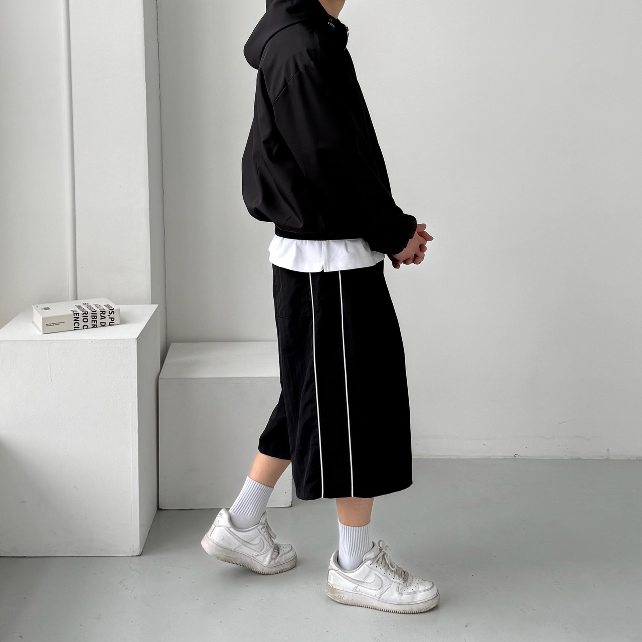 1+1 나일론반바지 남자버뮤다팬츠 남자트랙팬츠 - 상세 이미지 4