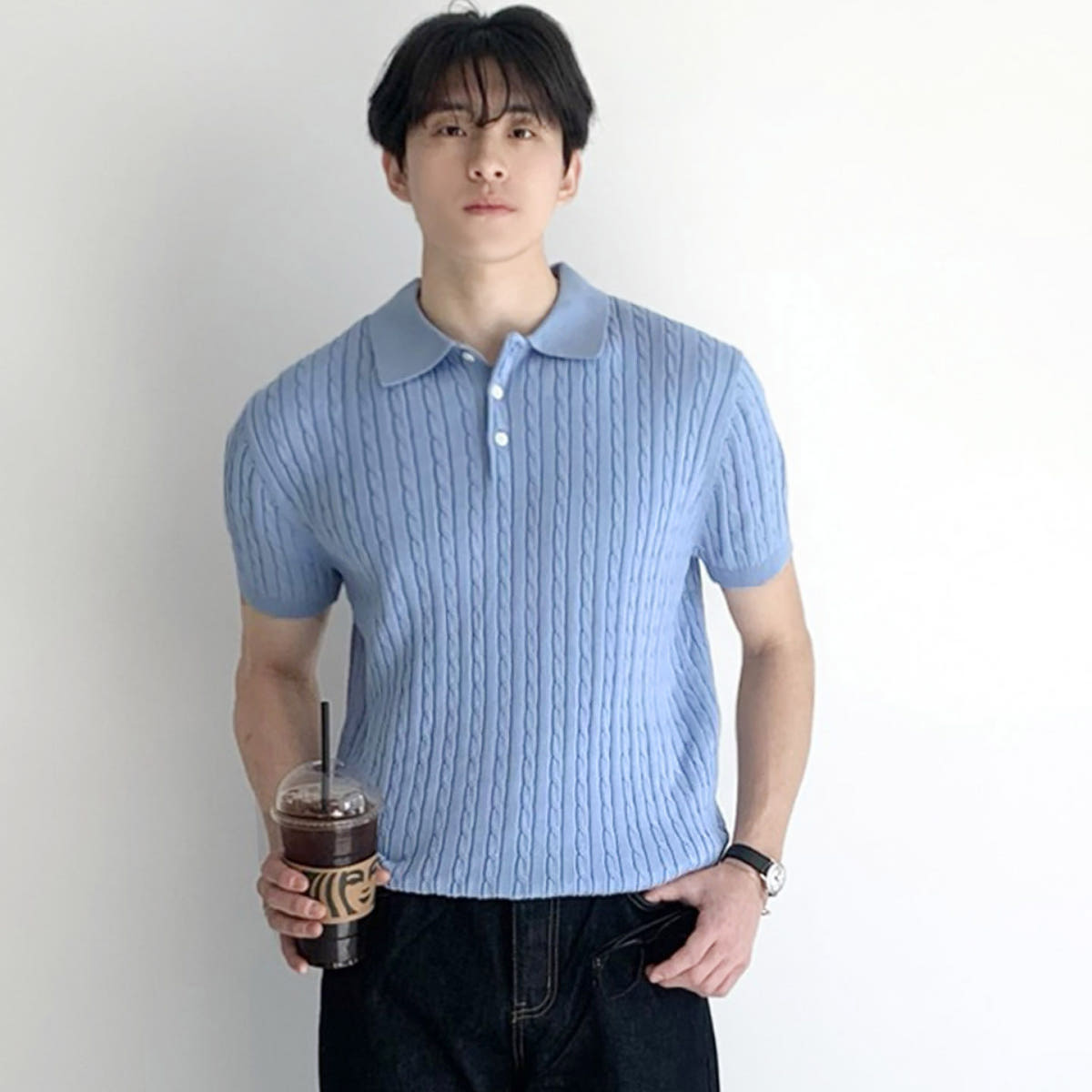 남자꽈배기반팔니트 머슬핏 가격 추이 아웃클로즈 남자꽈배기반팔니트 머슬핏 - 최저가 34,800원