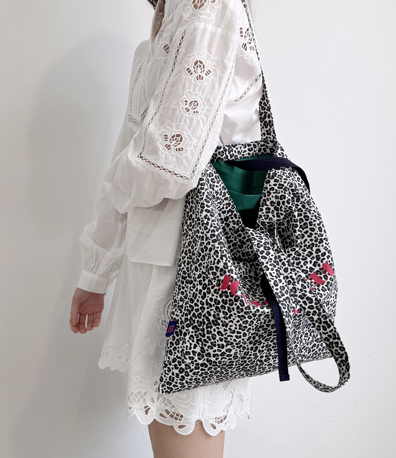 JOUER.쥬에 스프링 레오파드 에코백.브라운/블랙