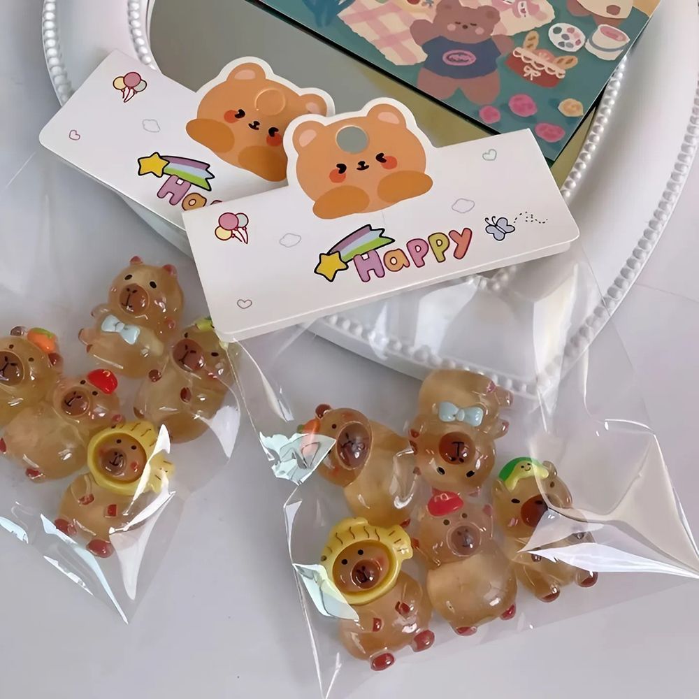 카피바라 미니어쳐 랜덤뽑기 랜덤 가챠뽑기 캡슐토이 카피바라 피규어 토이 캡슐 뽑기 키덜트 이벤트 - 상품 이미지