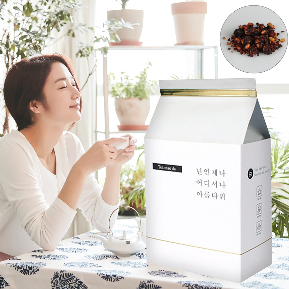 티내다 오미자차 삼각티백 100개입 - 상품 이미지