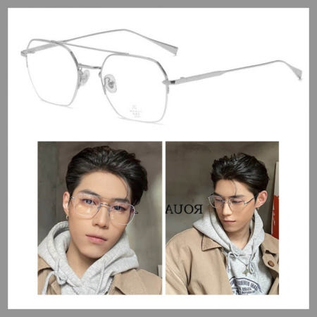 메탈안경 새들노즈 브리지 음영 사진 일상 토니스타크