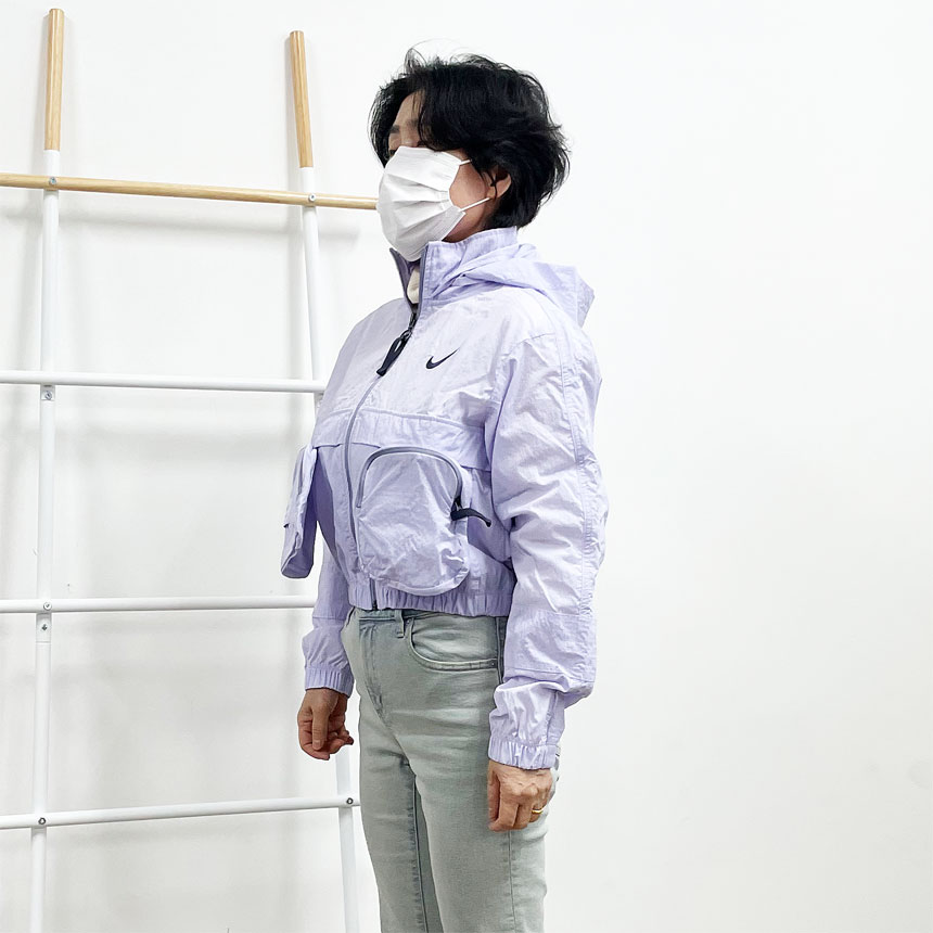 [오늘출발] 나이키 유틸리티 여성 크롭 바람막이 윈드러너 숏자켓 DV8035-536 바이올렛, XL 이미지 8