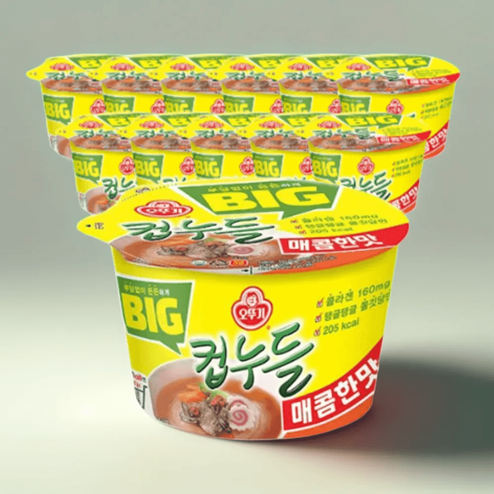 컵누들 빅사이즈 매콤한맛 61g 12개 컵라면 자취 간식 야식 캠핑 : 셀렉24