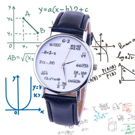 중국OEM 문송합니다 수학 방정식 이과생 손목 시계 공과생 공대생 선물 쓸데없는 웃긴 선물 쓸모없는