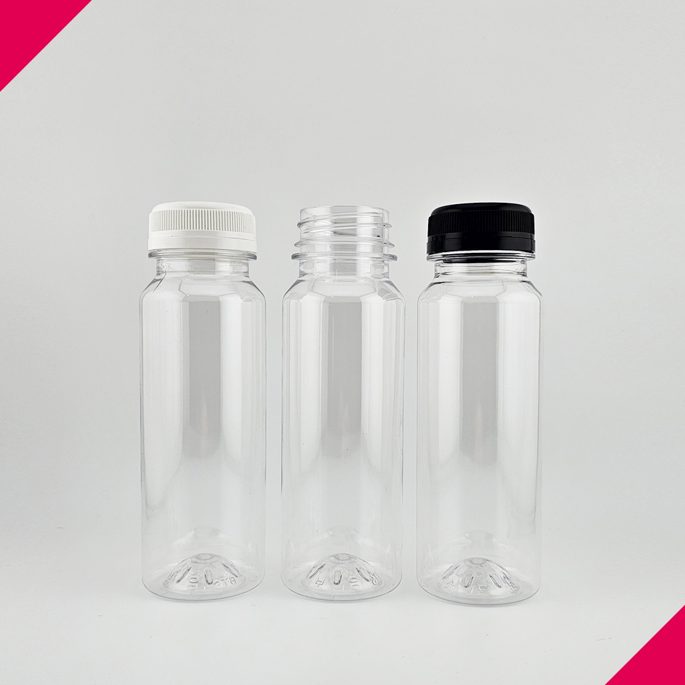 (230개) 보틀스 주스 일자 페트명 200미리 200ml 38파이 플라스틱병 요거트공병 - 메인 이미지