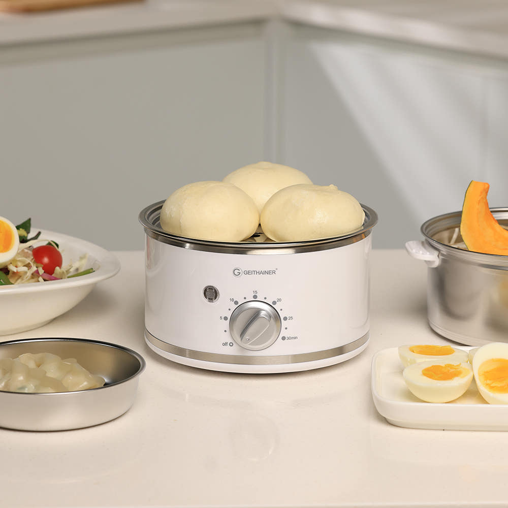 올스텐 계란찜기 계란삶는기계 고구마 호빵 만두 미니 2단 전기 찜기