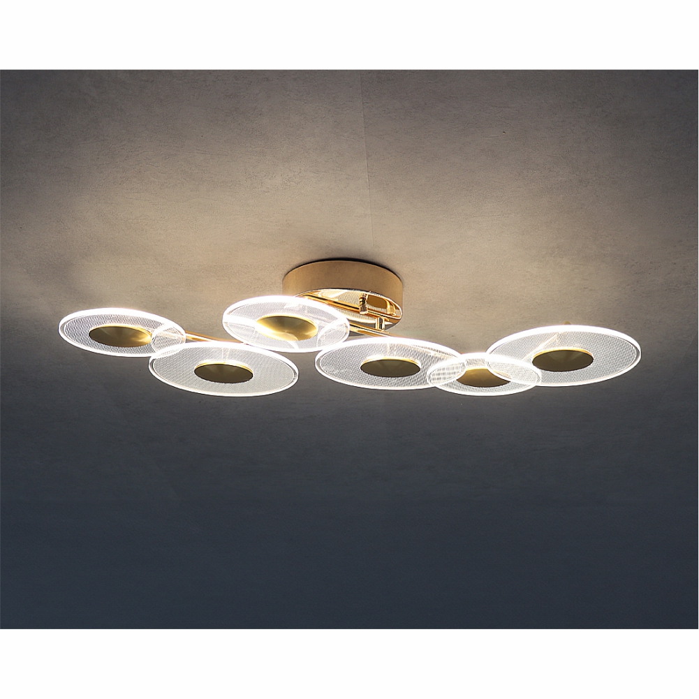 LED 에코 블리스 6등 직부 40W 골드 플리커프리 더쎈 동성조명 - 상세 이미지 4
