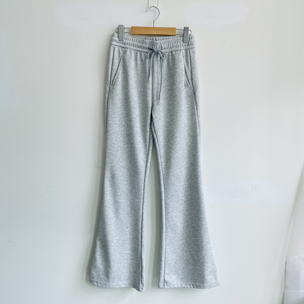 부츠컷바지 밴딩팬츠 여성 쭈리 하이웨스트 트레이닝 팬츠 - 상세 이미지 4