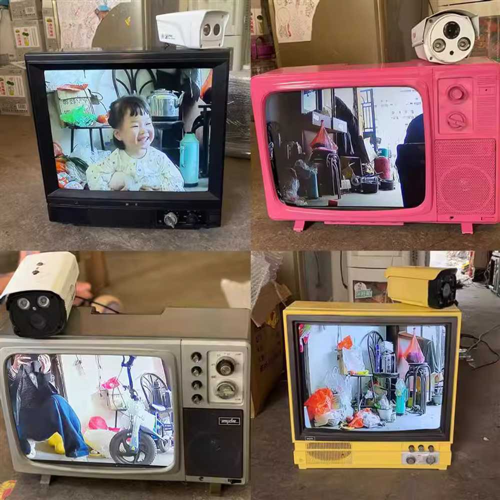 브라운관TV 모니터 포토존 옛날 소형 송출기 빈티지 14인치 - 상세 이미지 2