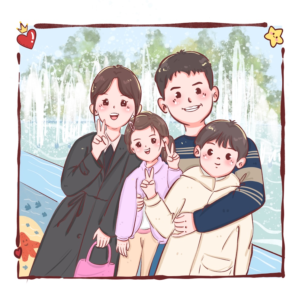 정하남 캐리커쳐 액자 팝아트 청첩장 제작 라인드로잉 결혼 집들이 선물 포토테이블꾸미기