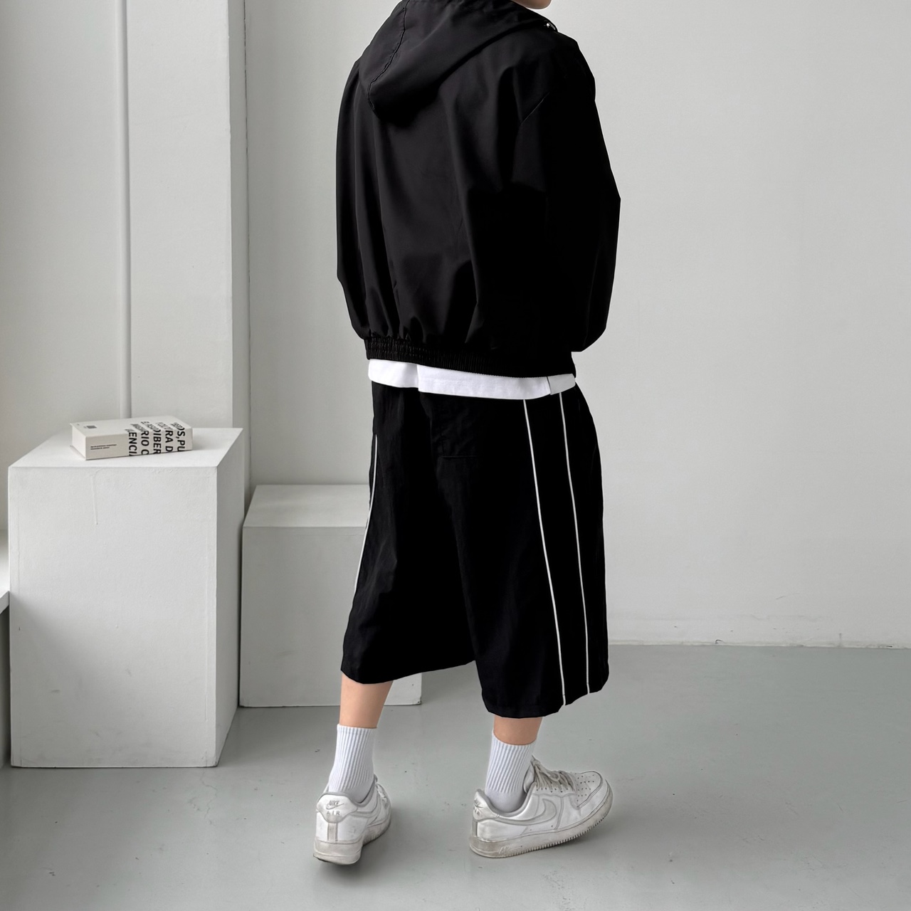 1+1 나일론반바지 남자버뮤다팬츠 남자트랙팬츠 - 상세 이미지 3