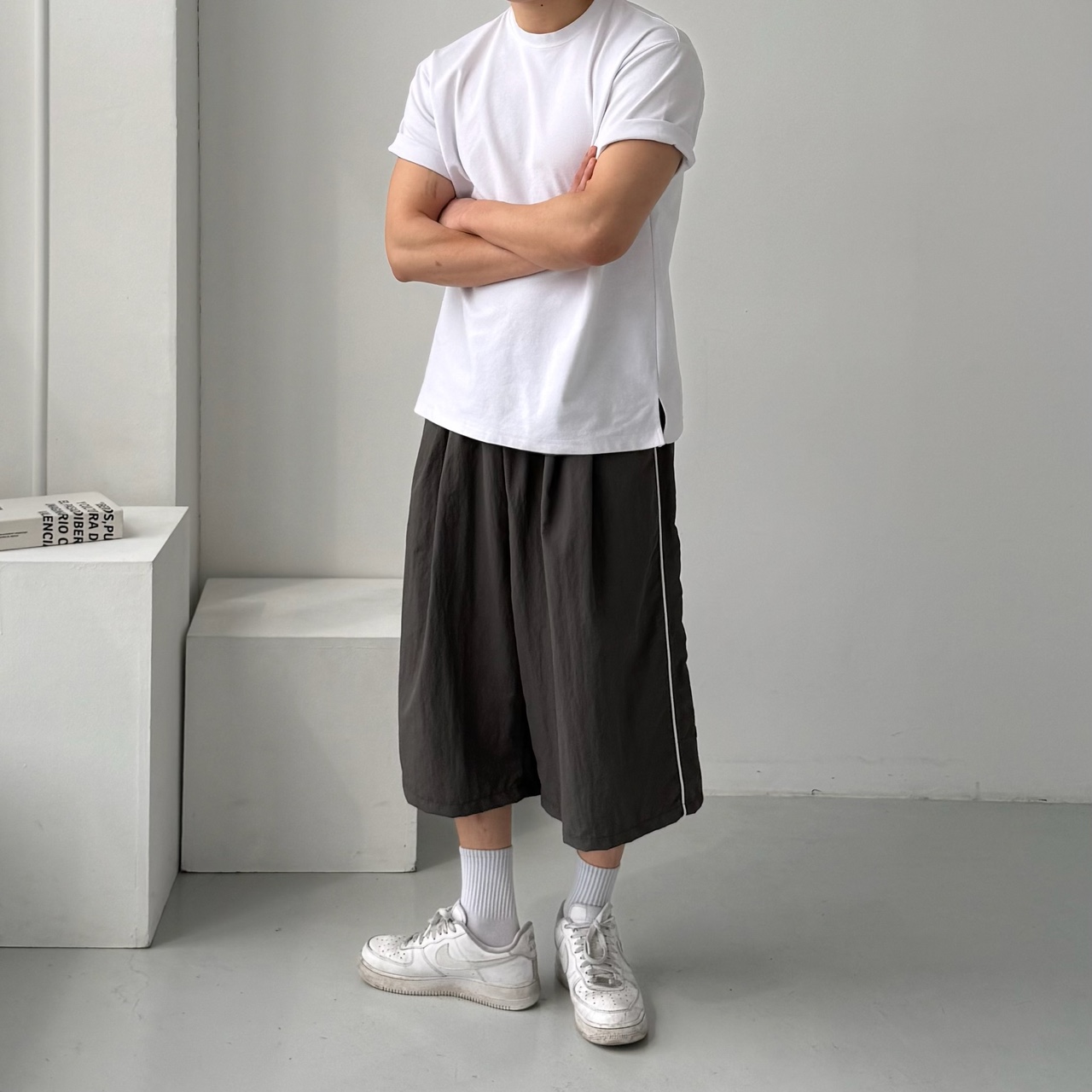 나일론반바지 남자버뮤다팬츠 남자트랙팬츠 - 상세 이미지 2