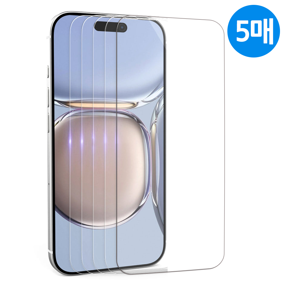 강화유리 액정 보호필름 아이폰7-8-SE2-SE3 공용, 5매입