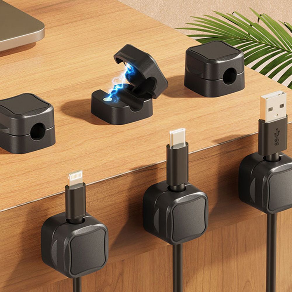 마그네틱 케이블 홀더 선 정리 클립 고정 전선 충전 충전기 랜선 컴퓨터 책상 사무실