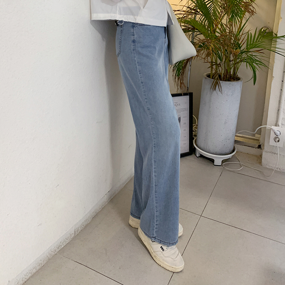 엘리디 쿨 데님 일자핏 팬츠 - 상세 이미지 2