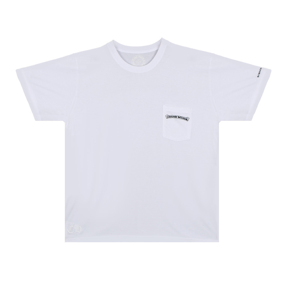 크롬하츠 스크롤 로고 티셔츠 화이트 XL - 상품 이미지