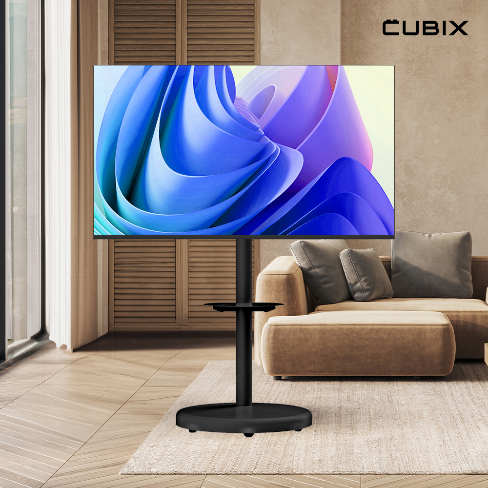 무빙큐빅스 블랙에디션 삼탠바이미 139cm(55인치) UHD 4K 스마트티비 셋트 이동식 TV 삼텐바이미 중소바이미 - 메인 이미지