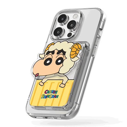 [SHINCHAN] 짱구는못말려 투명 맥세이프 슬라이드 카드지갑+스마트톡[투명_애니멀 코스튬] - 상세 이미지 2