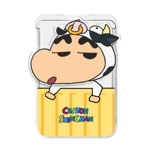 [SHINCHAN] 짱구는못말려 투명 맥세이프 슬라이드 카드지갑+스마트톡[투명_애니멀 코스튬] - 상세 이미지 4