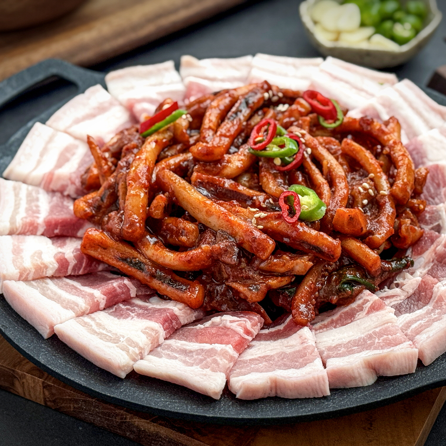 인생식탁 인생오볶 매콤 오징어볶음 2인분 400g 밀키트 캠핑요리 - 상세 이미지 5
