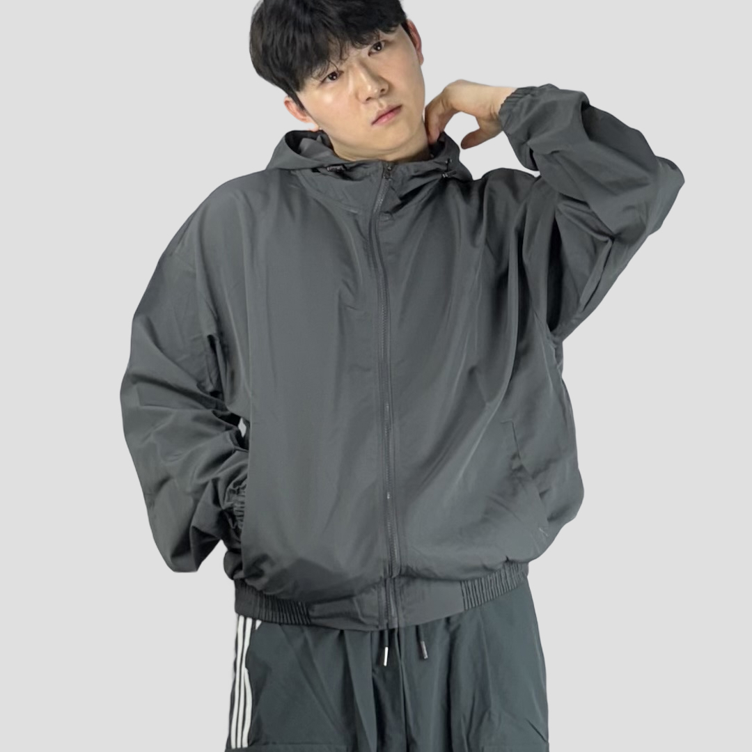 남자바람막이 러닝바람막이 남자크롭자켓 - 상세 이미지 3